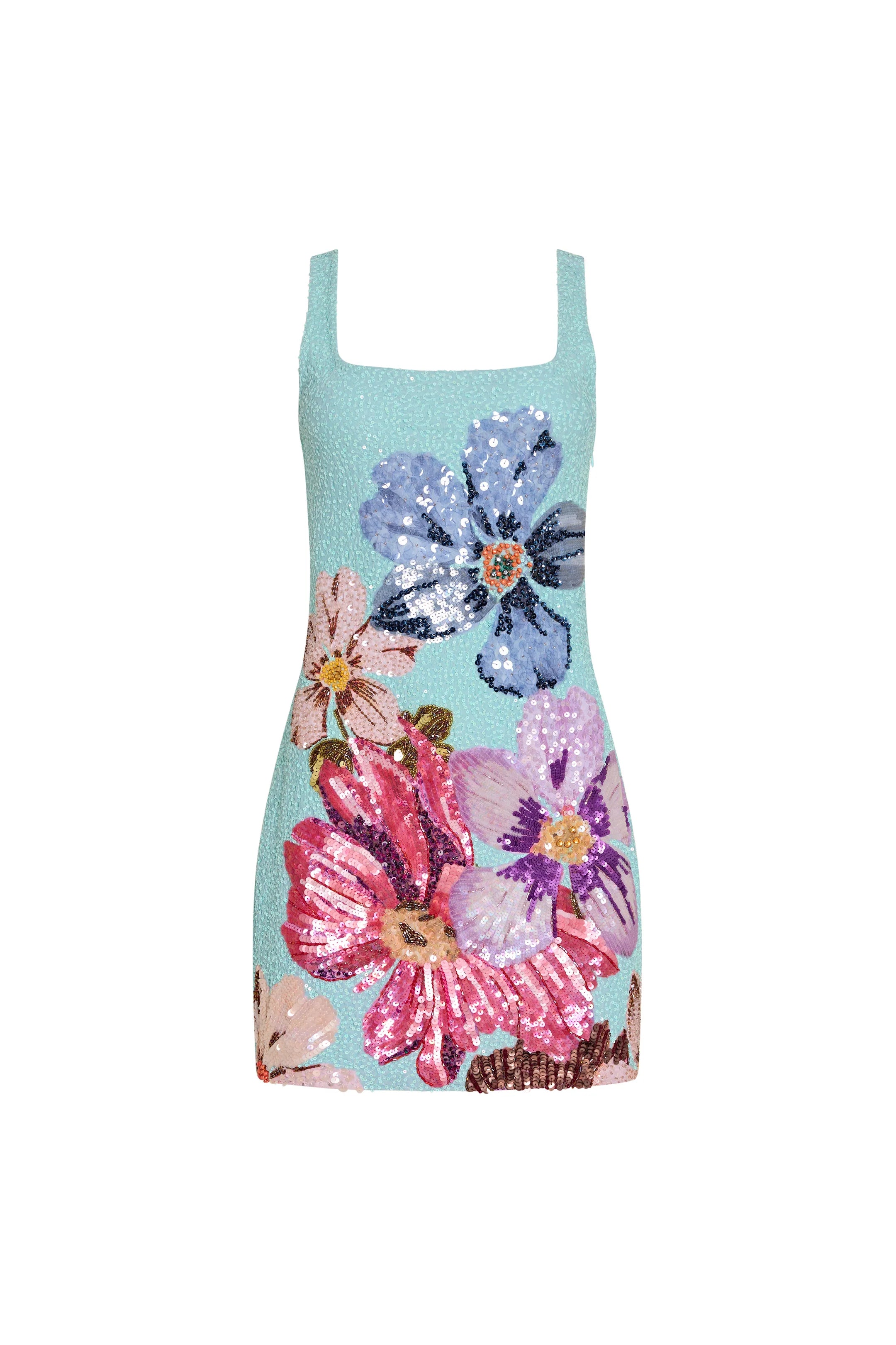 Augustine Dress - Daphne Floral Sequin by Amanda Uprichard — view 5