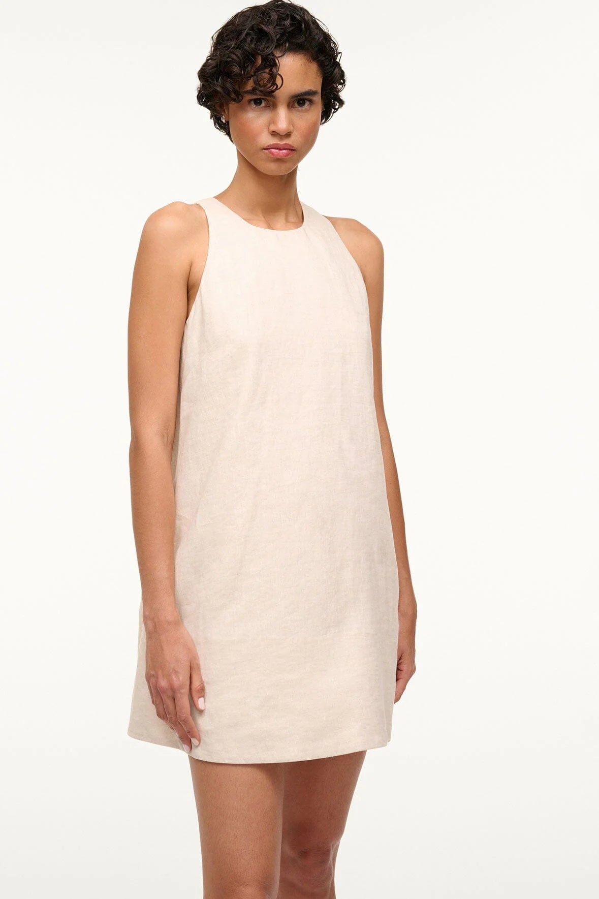 Serafina Dress - Natural by STAUD — view 4