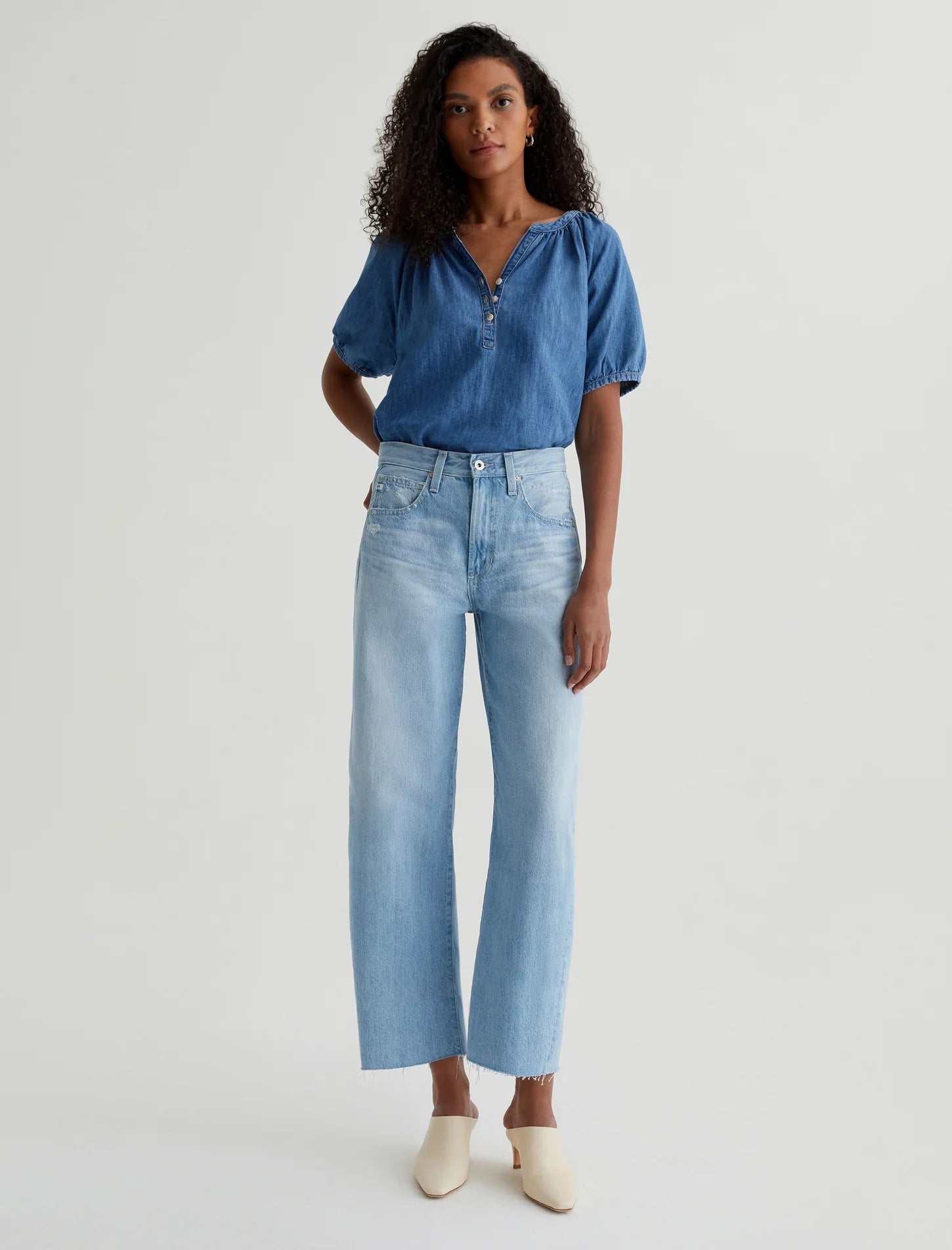 Hattie Crop High-Rise Barrel - Sunrise by Adriano Goldschmied AG | 25 South Boutiques