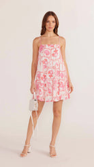 Bria Tiered Mini Dress - Pink Wash by Mink Pink | 25 South Boutiques