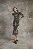 Alessa Jacket - Black Scroll Terrace by Cara Cara — view 5