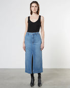 Silk Sweater Knit Tank Top - Black by Enza Costa — view 4