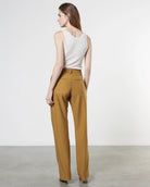 Silk Sweater Knit Tank Top - Chalk by Enza Costa — view 4