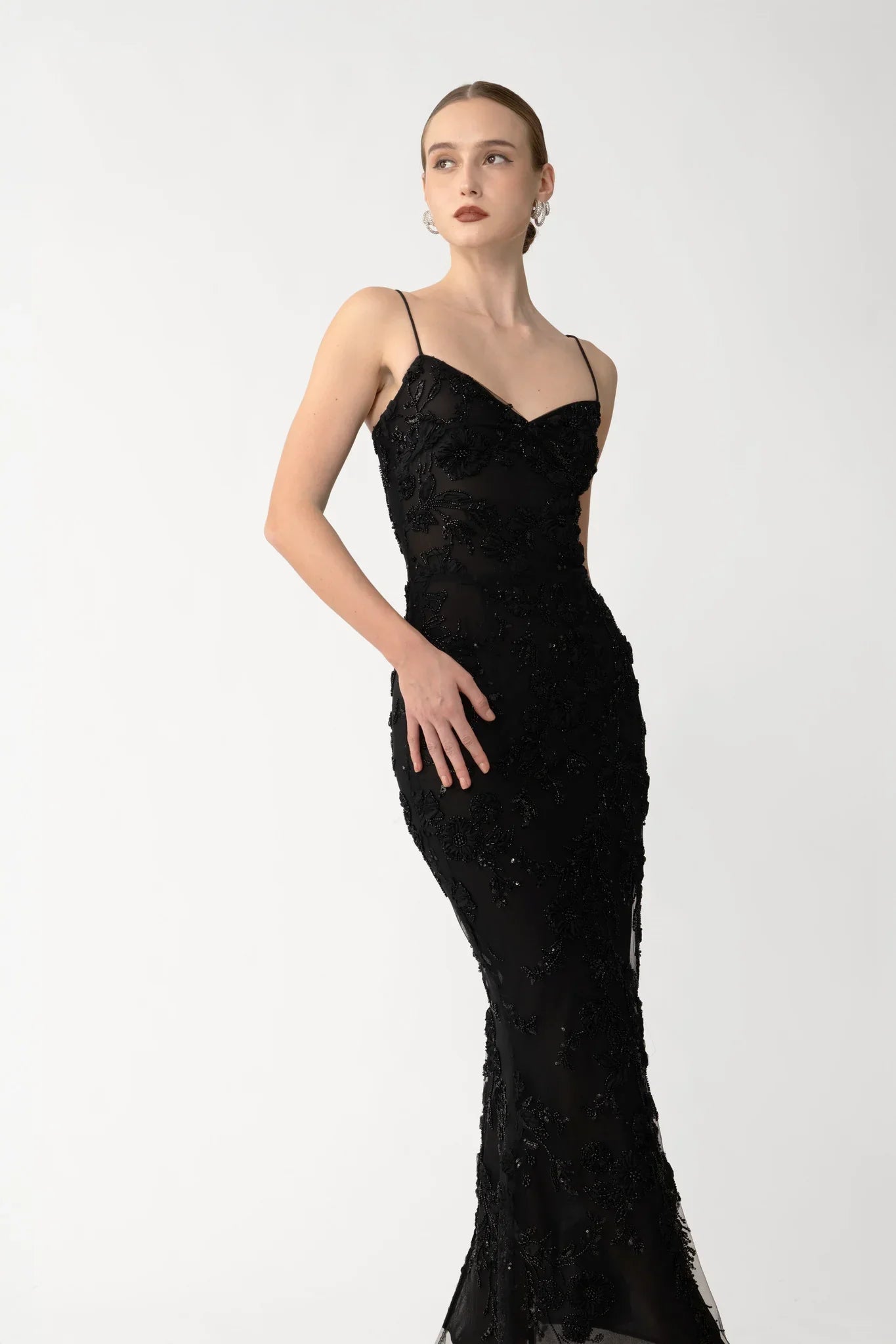 Sammie Embellished Dress - Black by Sau Lee — view 3