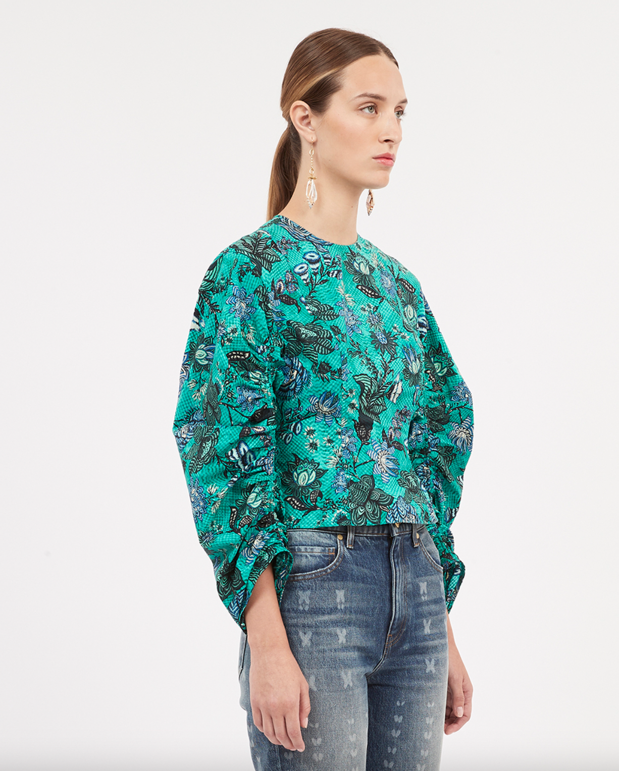Lorna Blouse - Jade by Ulla Johnson — alternate view