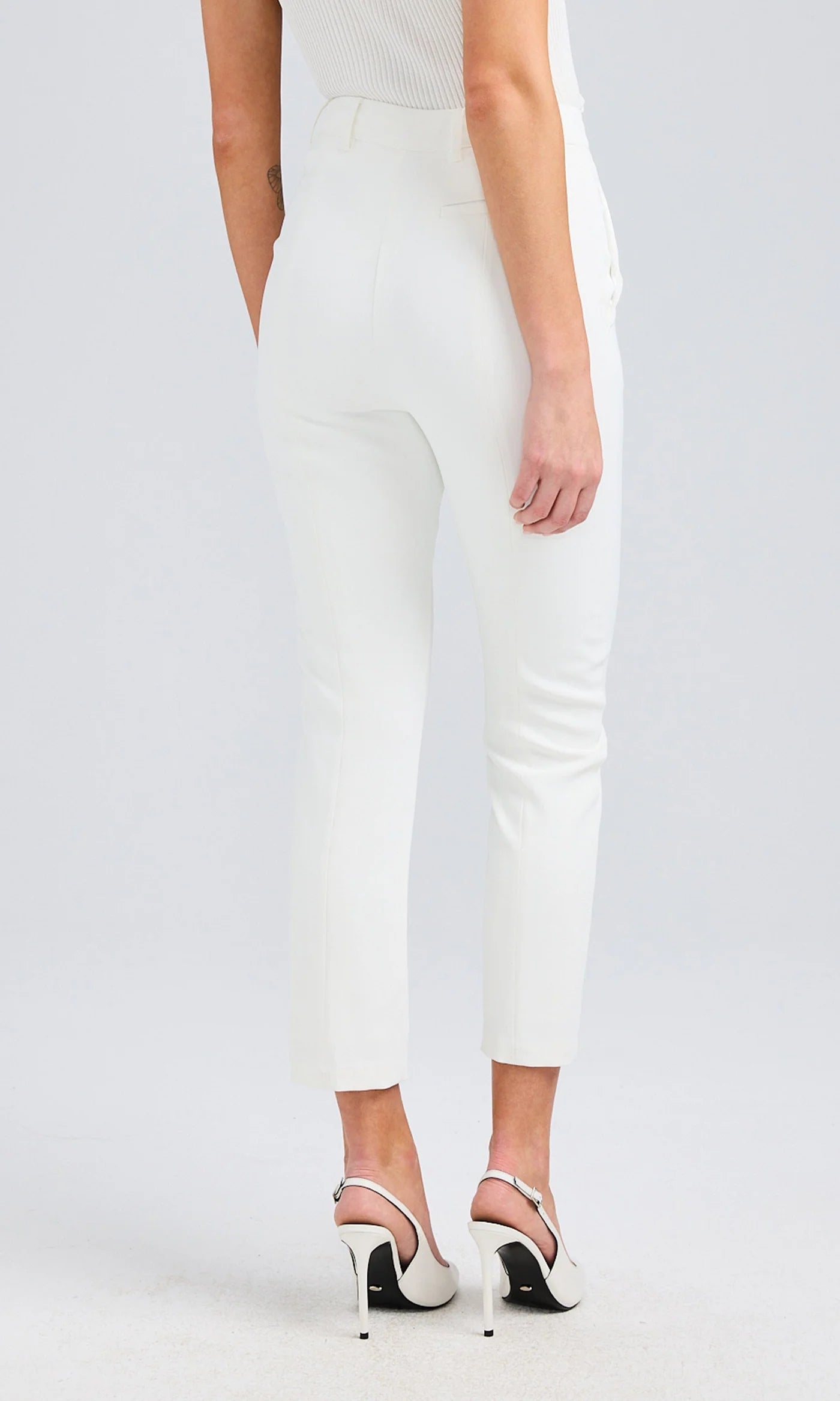 Tula Crepe Pants - White by Generation Love — view 4