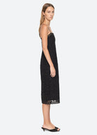 Lovina Slip Dress - Black by Sea NY — view 3
