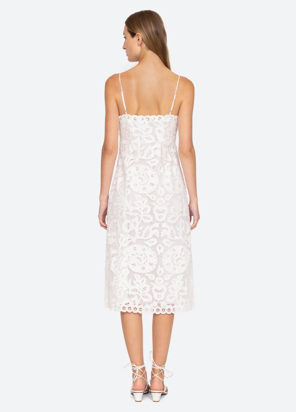 Lovina Slip Dress - Cream by Sea NY — view 4
