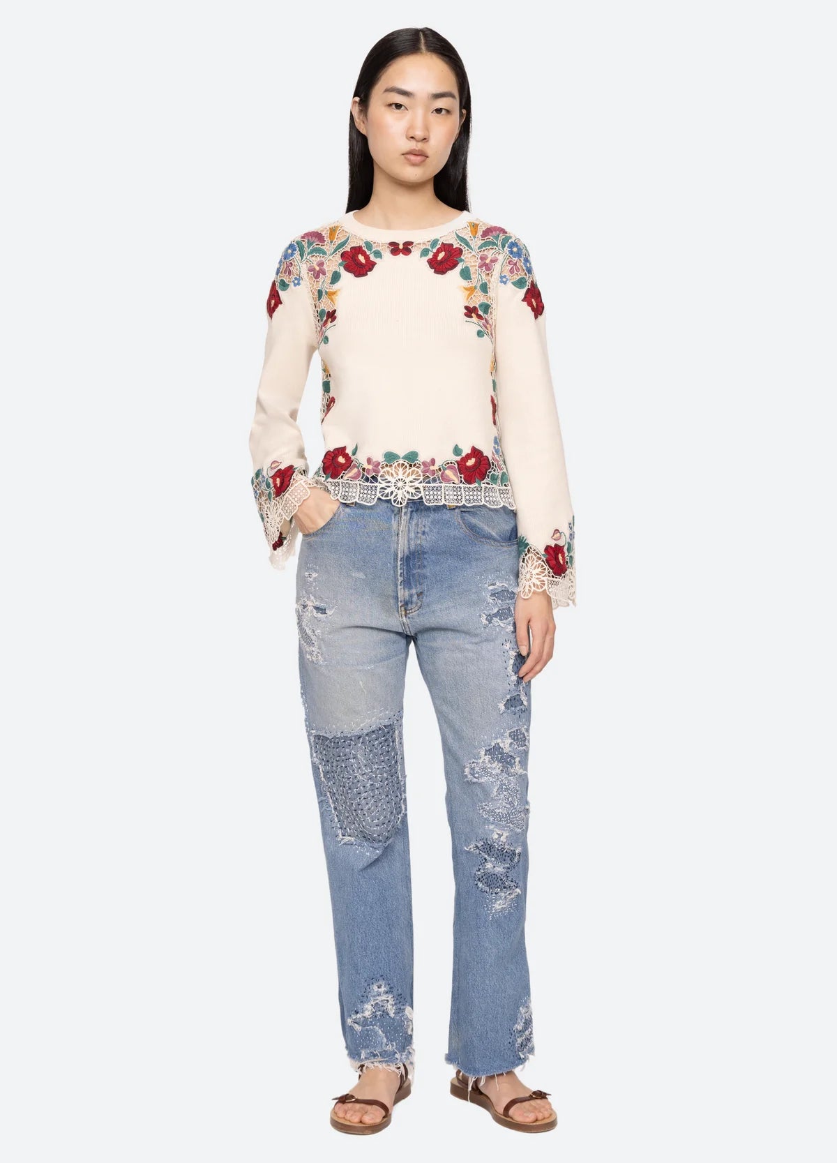 Katharine Sweater - Cream by Sea NY — view 5