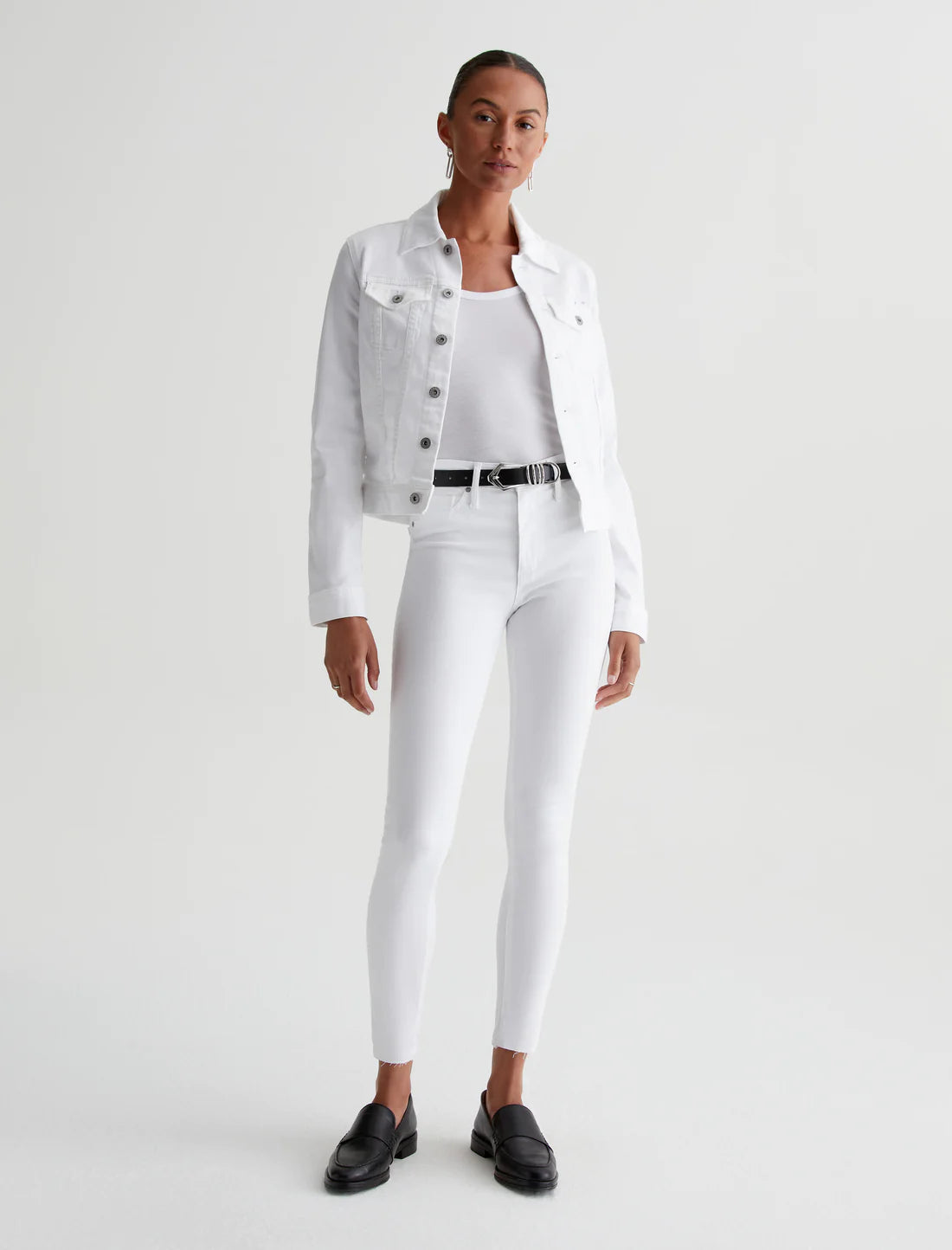The Robyn Jacket - White by Adriano Goldschmied AG — view 3
