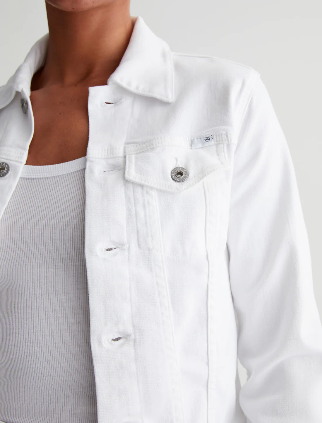 The Robyn Jacket - White by Adriano Goldschmied AG — alternate view