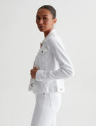 The Robyn Jacket - White by Adriano Goldschmied AG — view 4