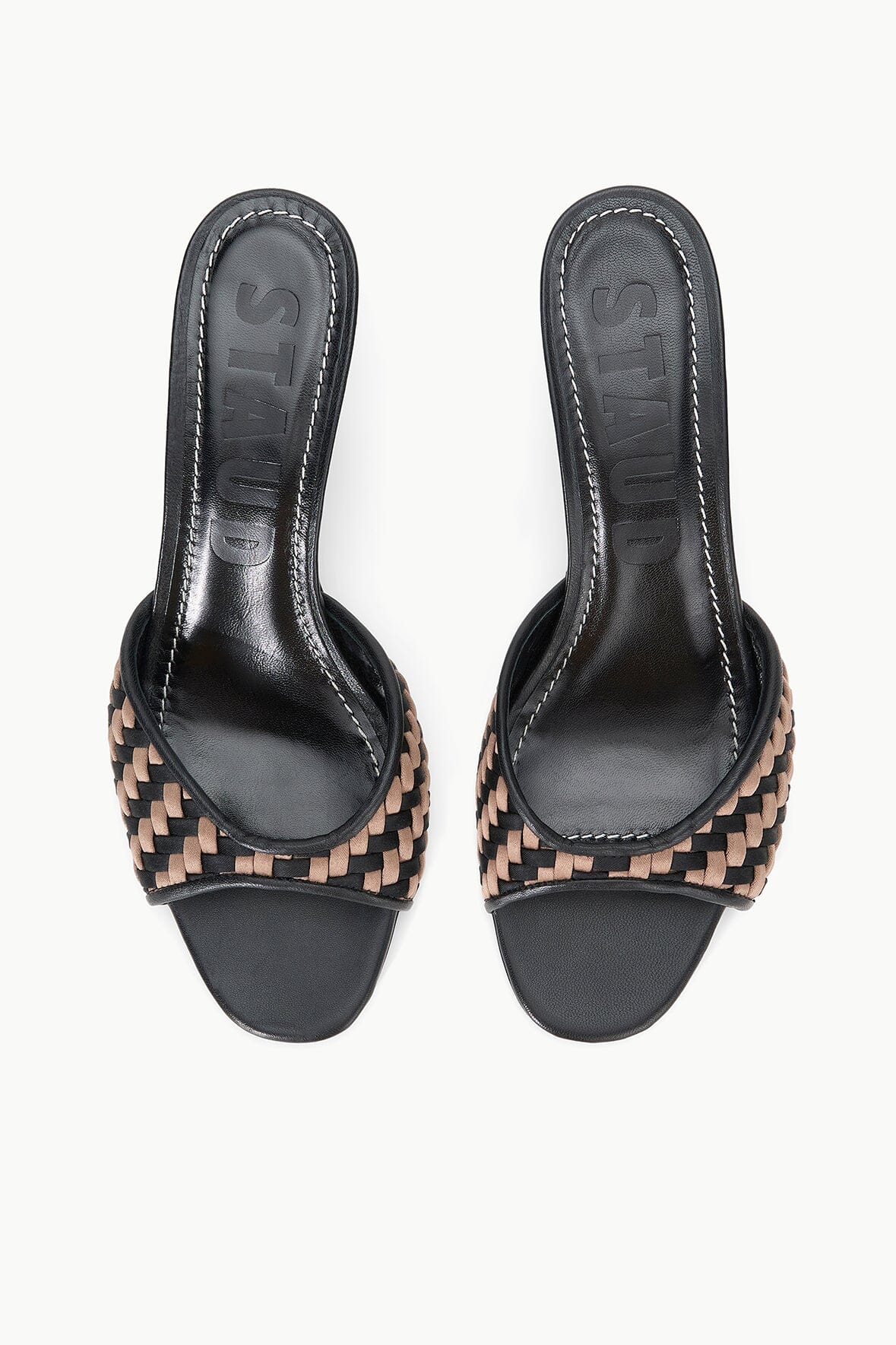 Brigitte Mule - Black Woven by STAUD — view 5