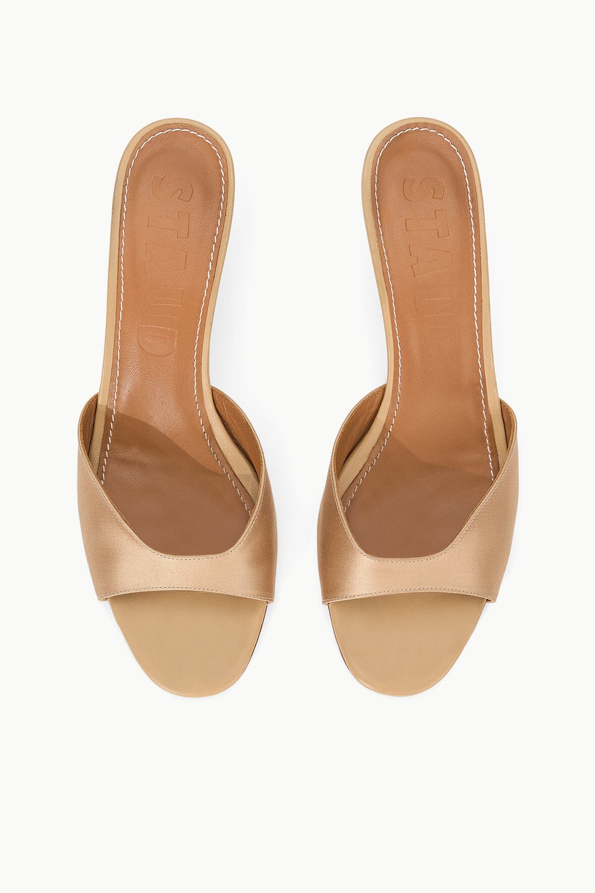 Brigitte Mule - Satin Camel by STAUD — view 5