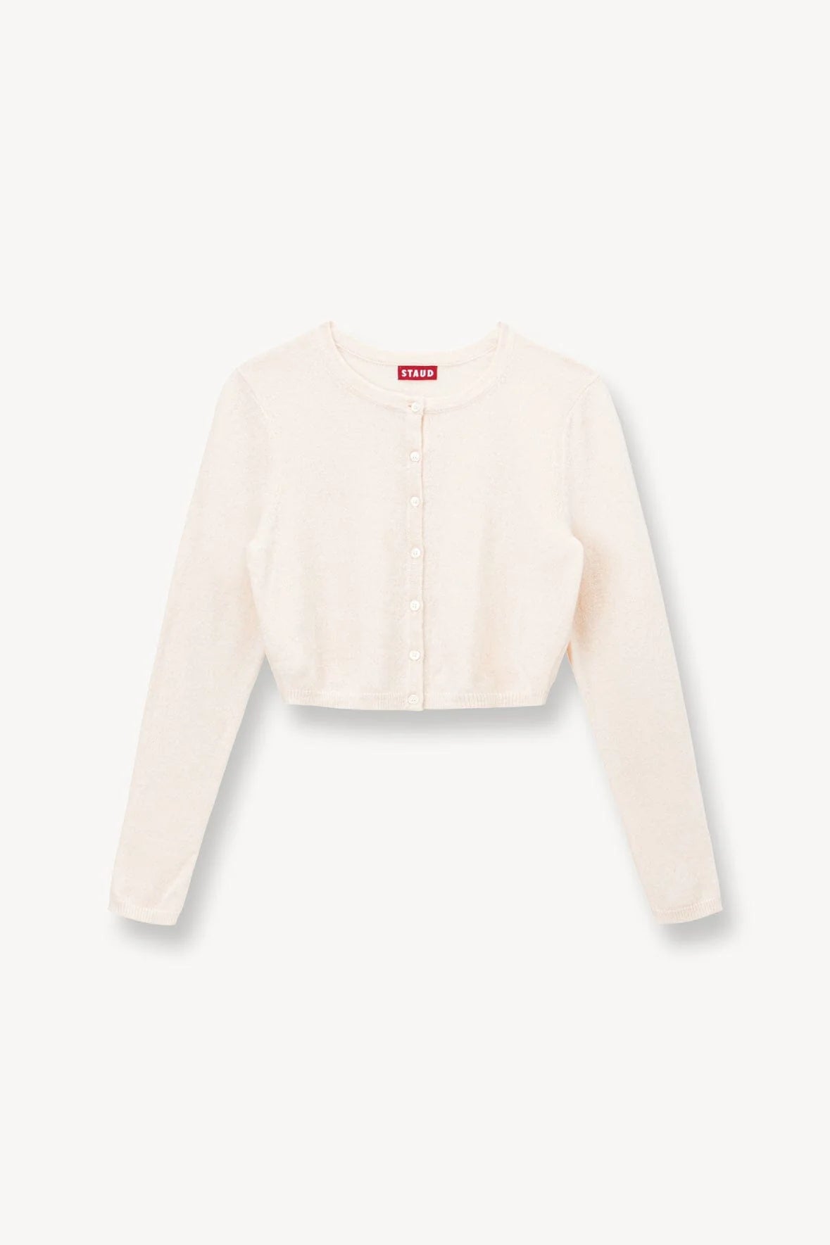 Deanna Sweater Cardigan - Creme by STAUD — view 4