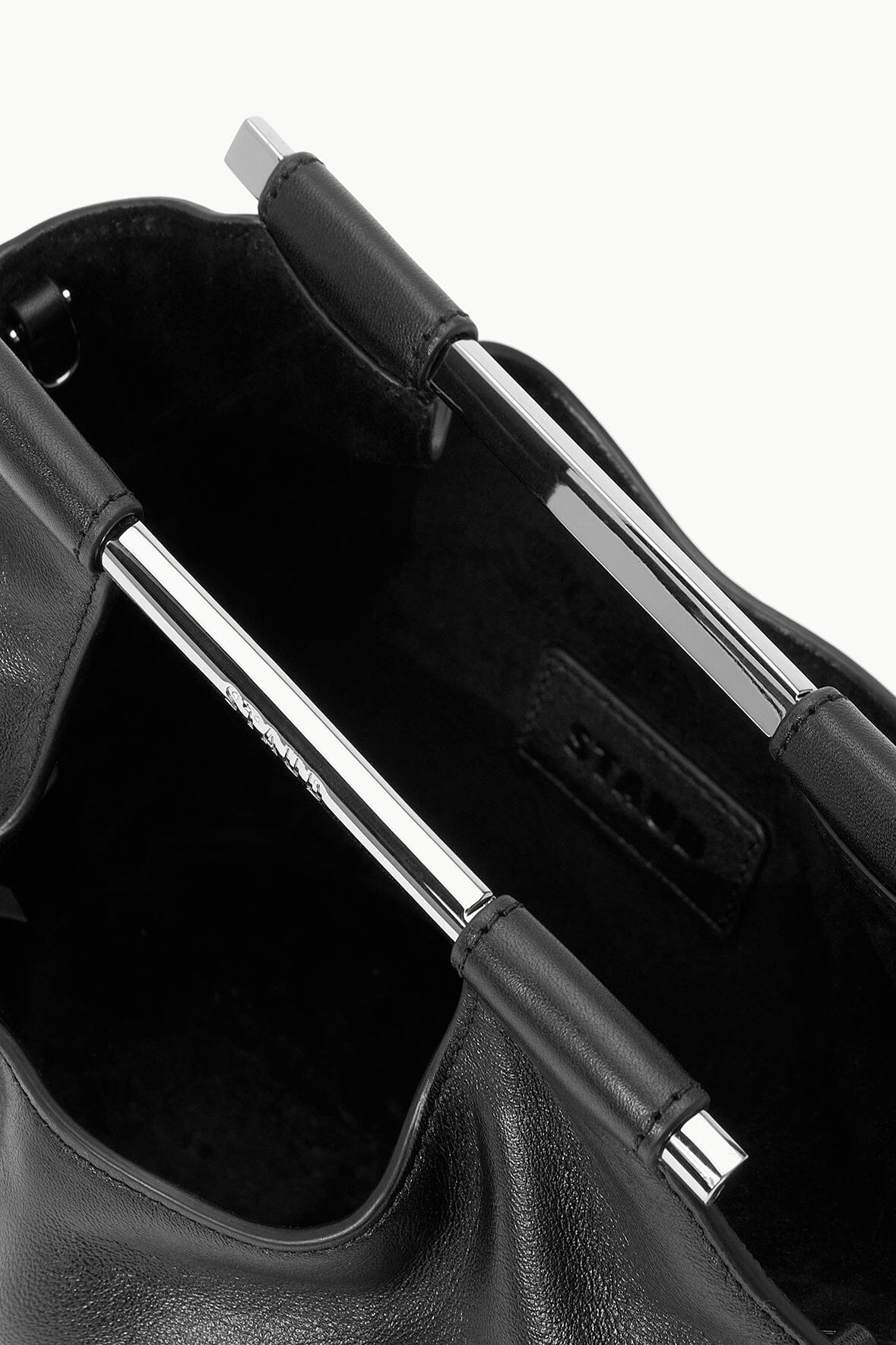 Mar Mini Bucket Bag - Black by STAUD — view 5