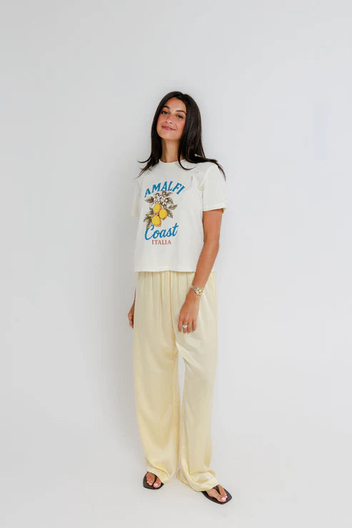 Amalfi Coast Italia Everyday Tee - Off White by Sunny Somewhere — view 3