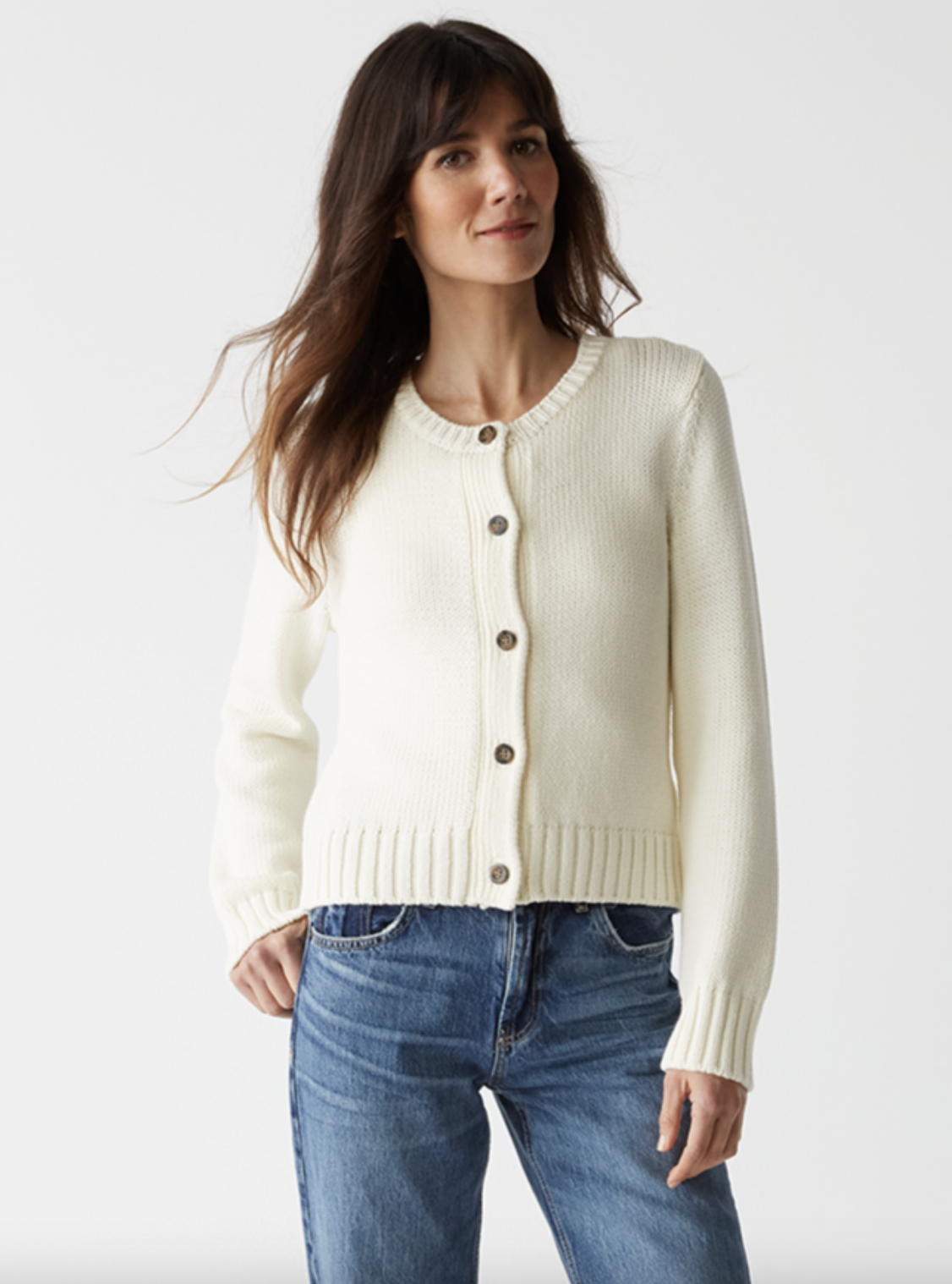 Willa Cardigan - Chalk by Michael Stars | 25 South Boutiques