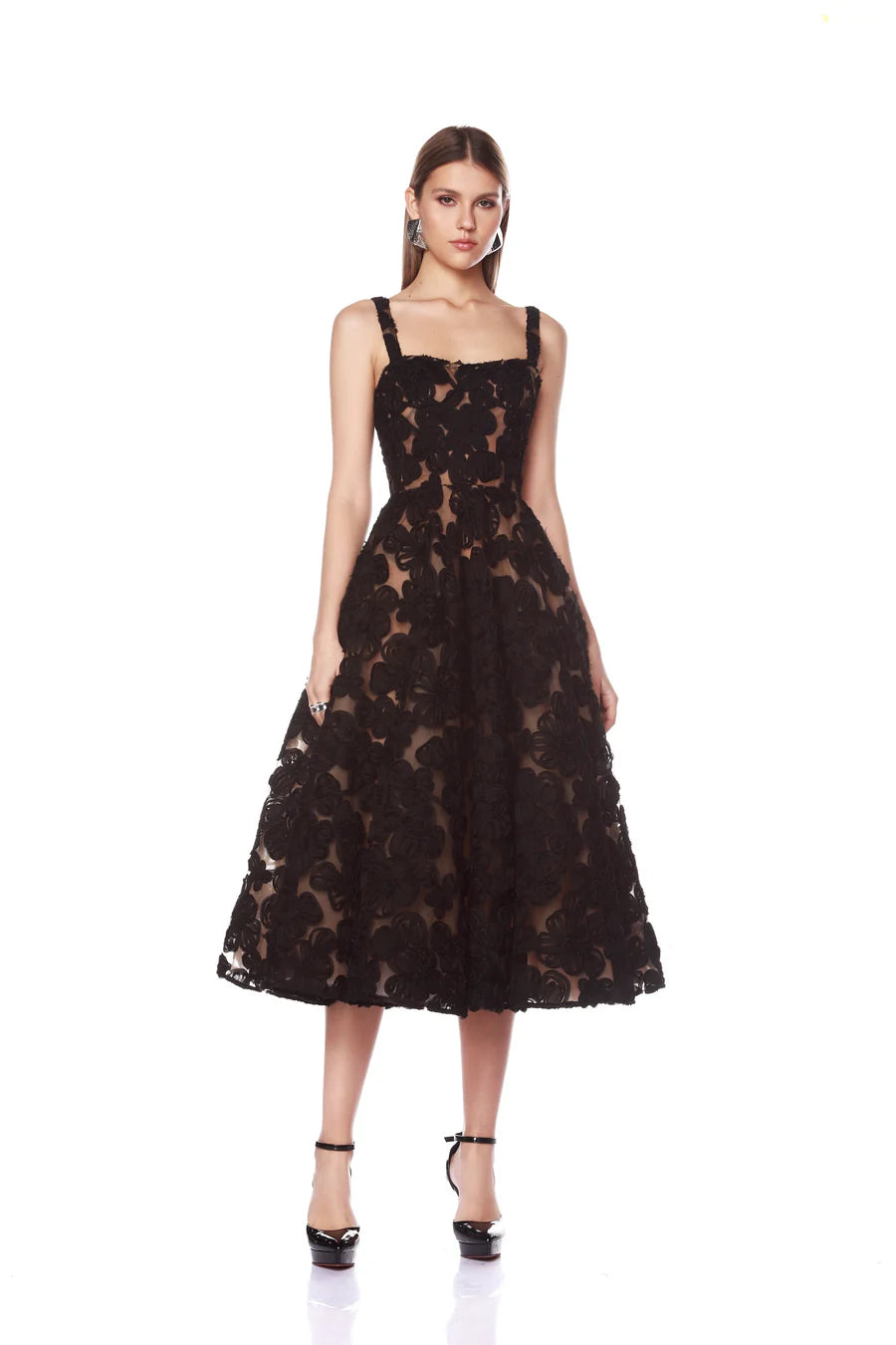 Sabrina Midi Dress - Black by Bronx And Banco | 25 South Boutiques