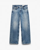 Saige Relaxed Straight Lighweight Rigid Jeans - Echo by Rag & Bone — view 4