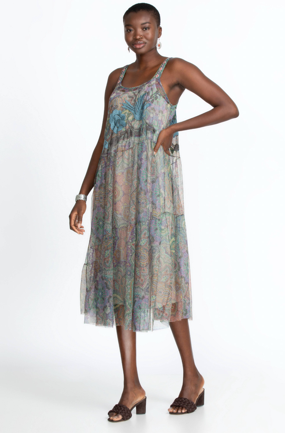 Matisse Mesh Dress - Multi by Johnny Was — alternate view