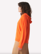 Hattie Hoodie - Orange by Brodie Cashmere — view 3