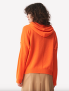 Hattie Hoodie - Orange by Brodie Cashmere — alternate view