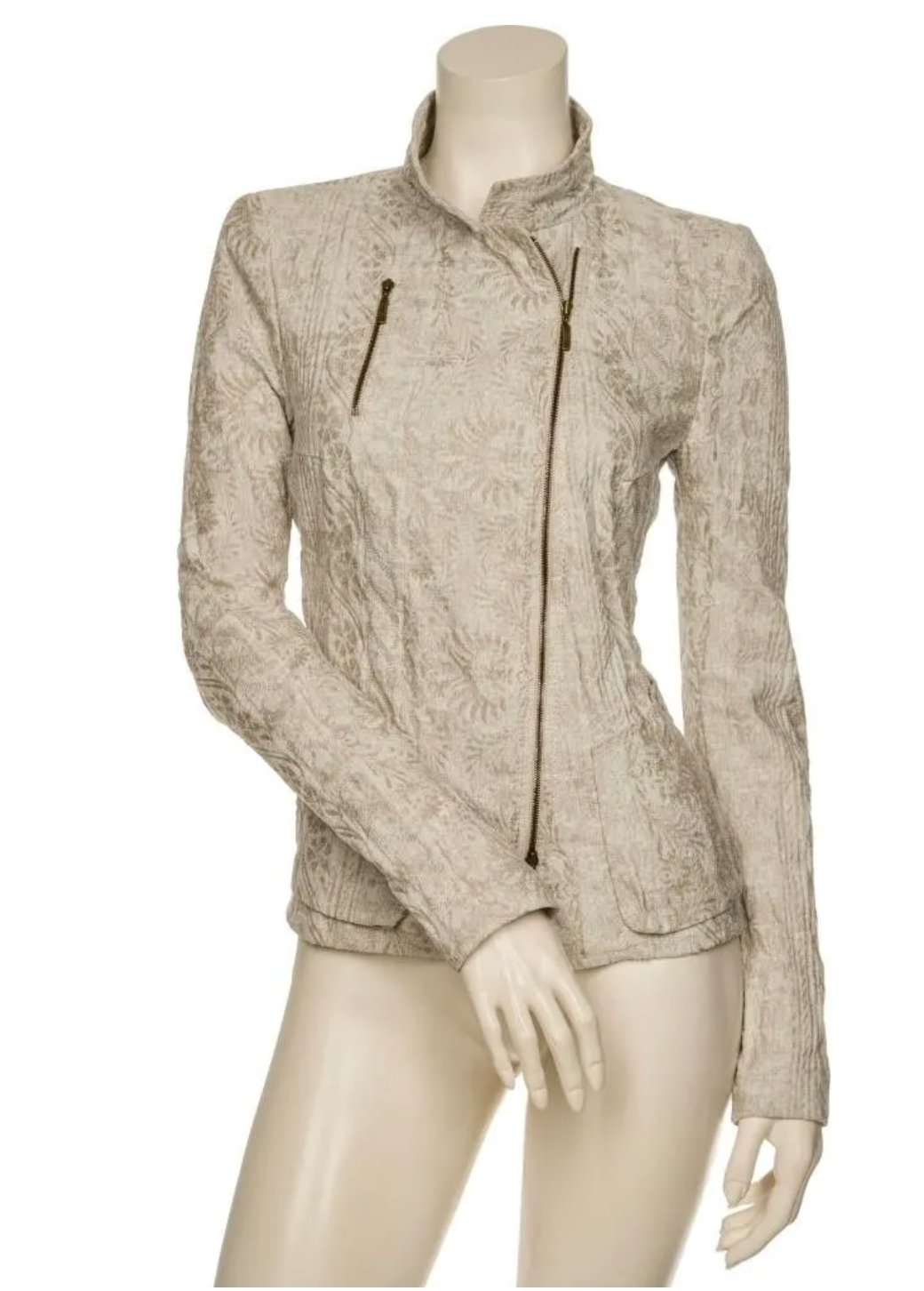 Zip Pattern Jacket - Stone by Beate Heymann — view 3