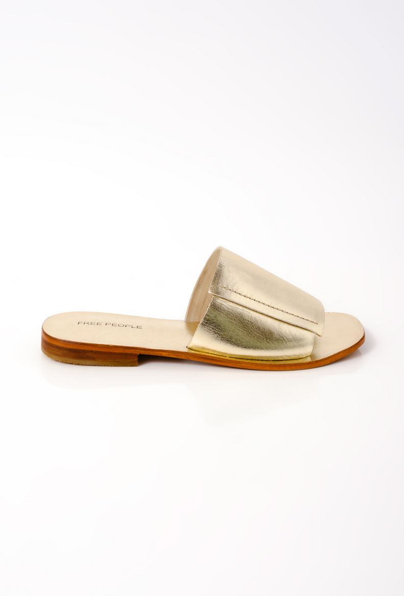 Verona Slide Sandals - Gold by Free People | 25 South Boutiques