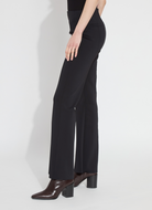 Spencer Hi Waist Trouser - Black by Lysse — alternate view