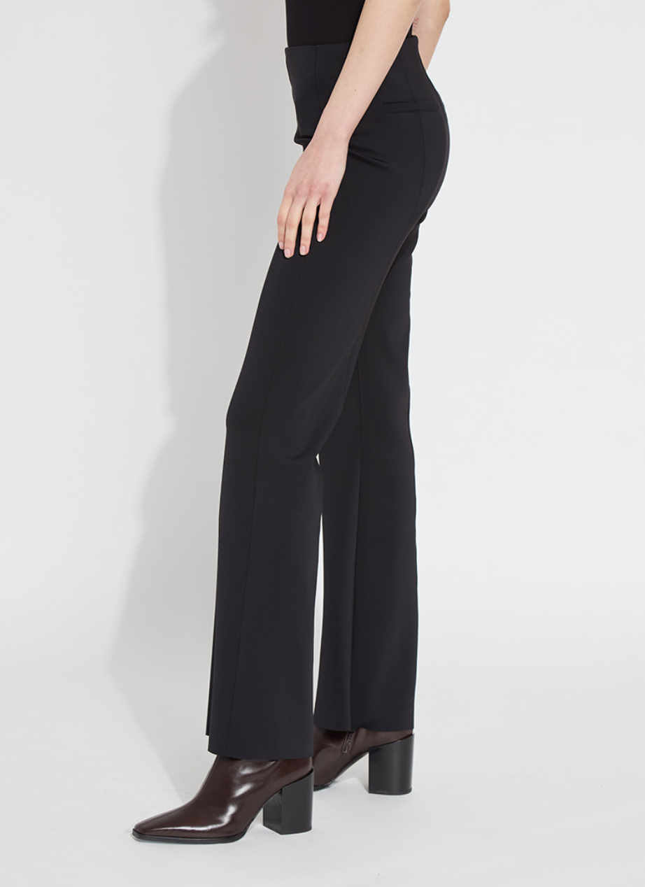 Spencer Hi Waist Trouser - Black by Lysse — alternate view