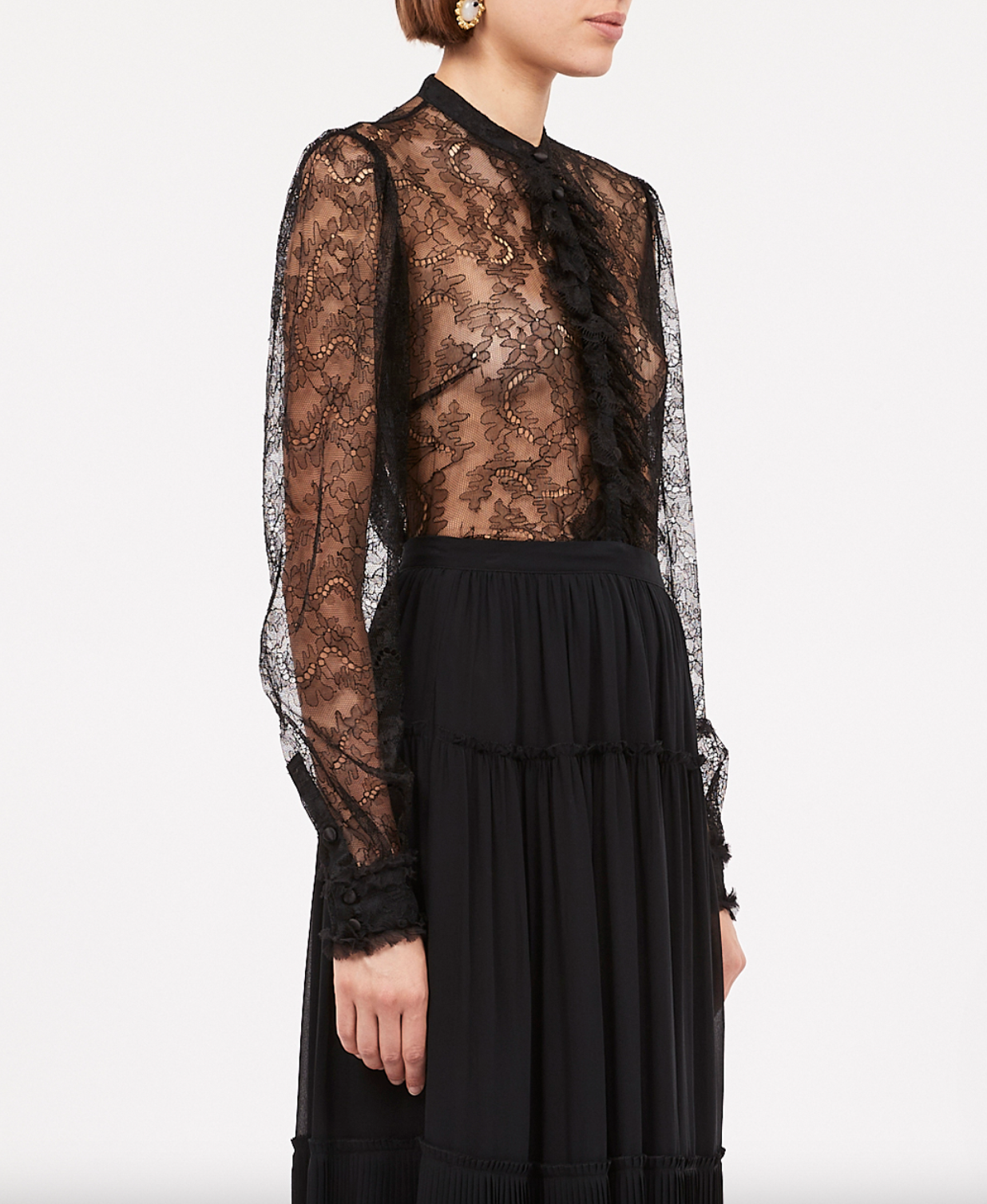 Cecile Blouse - Noir by Ulla Johnson — alternate view