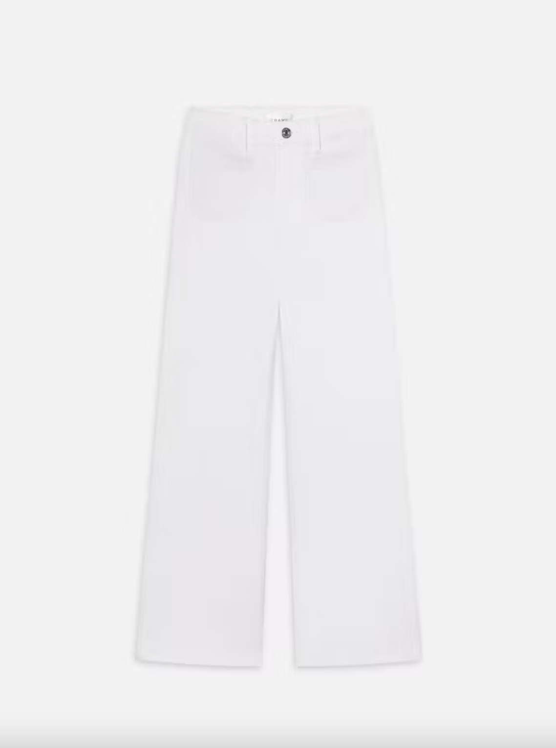 Le Slim Palazzo Modernist Pocket - White by Frame — view 5