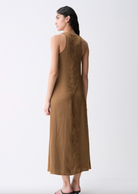 Lopes Dress - Khaki by Deluc — view 3