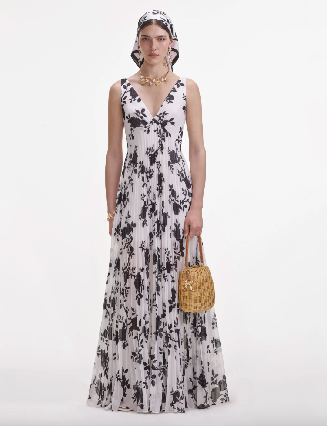 Print Chiffon Maxi Dress - Floral by Self-Portrait | 25 South Boutiques