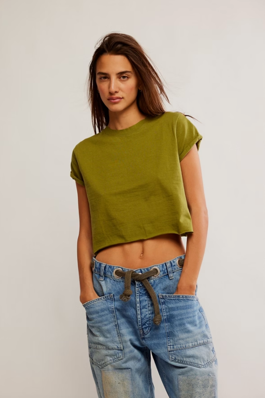 The Perfect Tee - Peat Moss by Free People | 25 South Boutiques