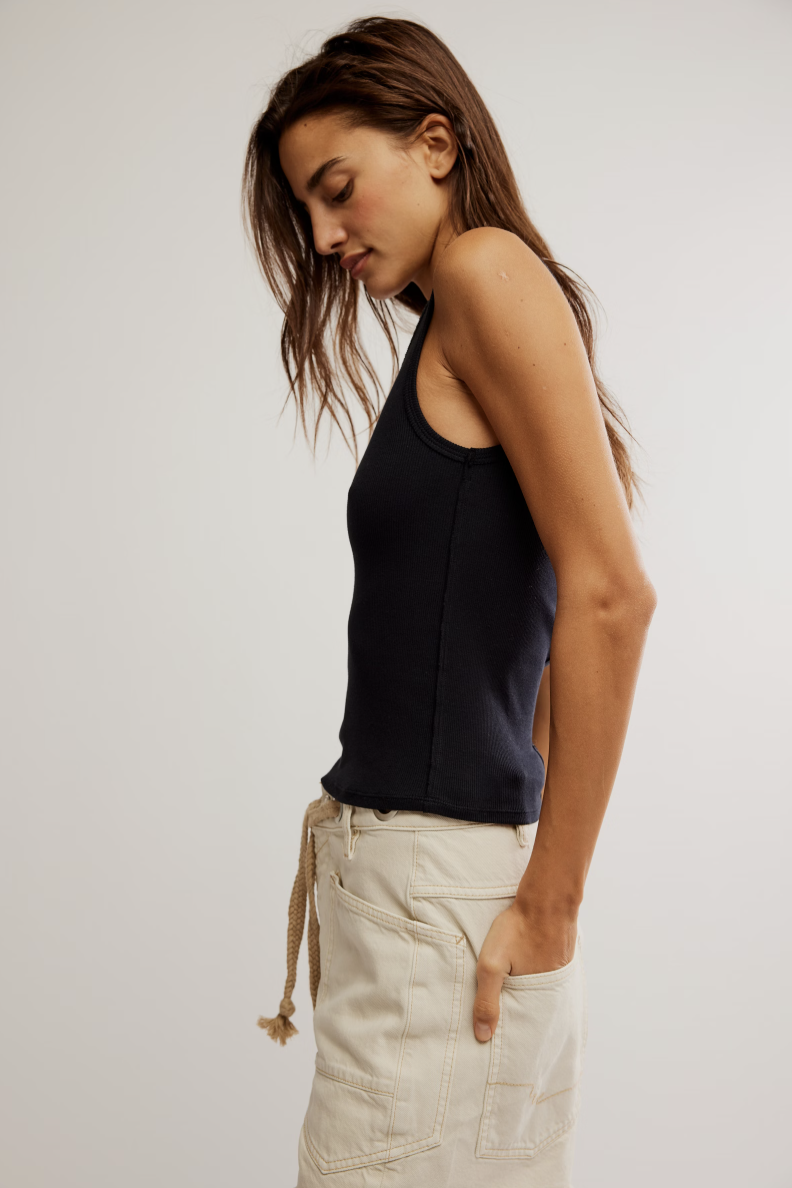 Neria Tank - Black by Free People — alternate view