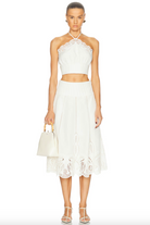 Mellie Halter Top - Ivory by Jonathan Simkhai — alternate view