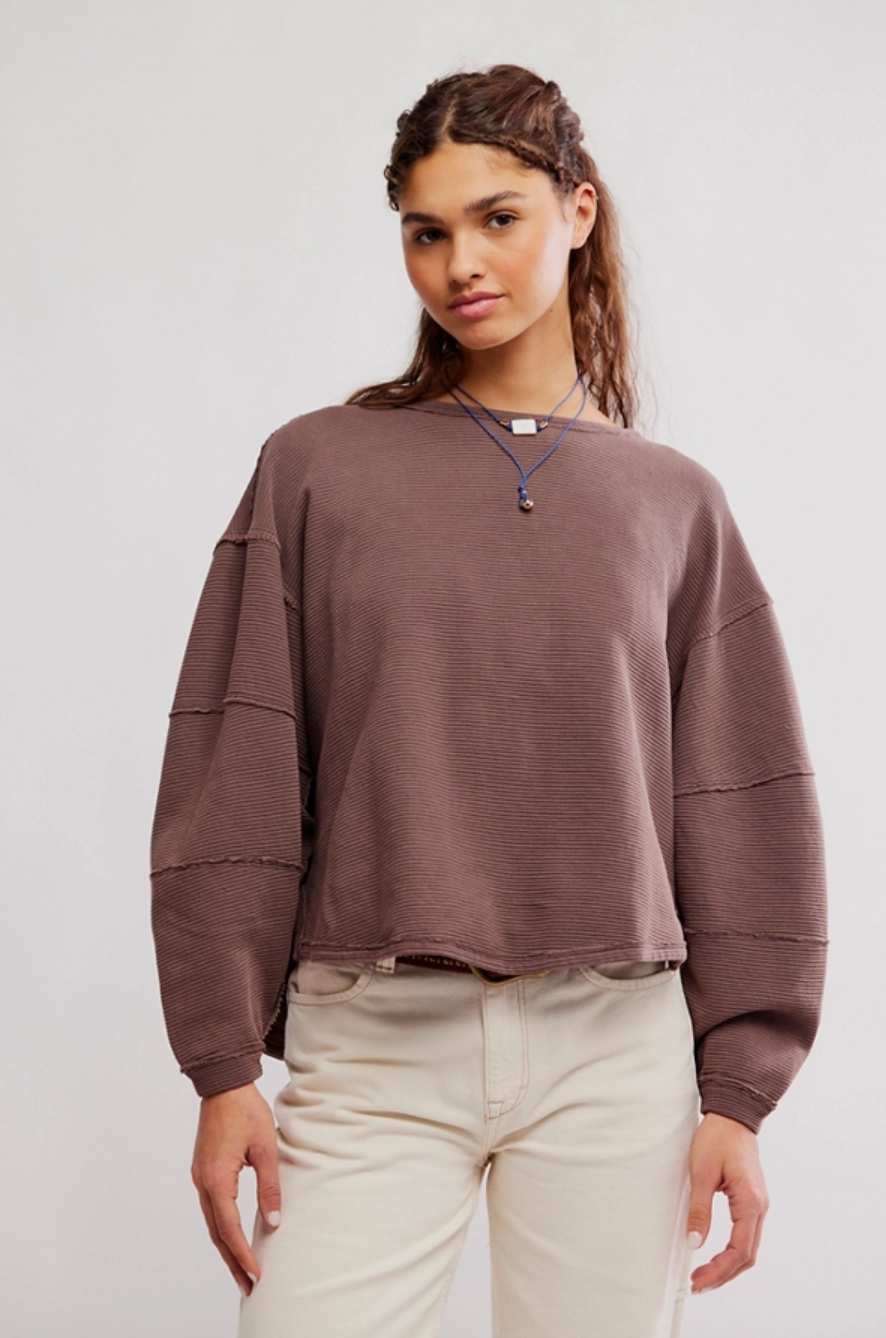 Total Eclipse Tee - French Chocolate by Free People | 25 South Boutiques