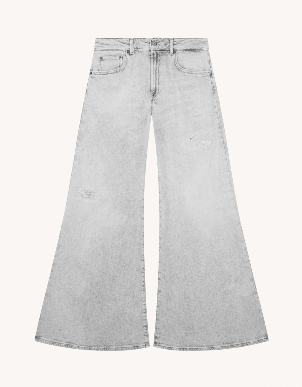 Marlen Wide Leg Jeans - Grey by Dondup — view 5