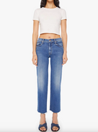 The Mid Rise Rambler Zip Ankle Fray - Dugout Doobies by MOTHER | 25 South Boutiques