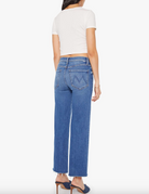 The Mid Rise Rambler Zip Ankle Fray - Dugout Doobies by MOTHER — view 3