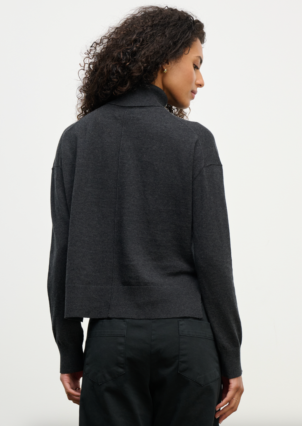Libra Turtleneck Sweater - Cinder by Velvet — view 3