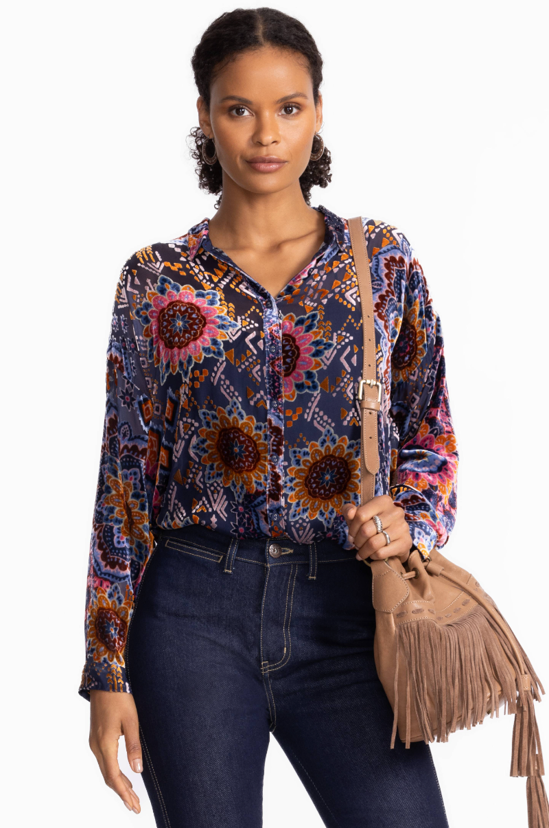 Audrey Oversized Blouse - Sisi by Johnny Was | 25 South Boutiques