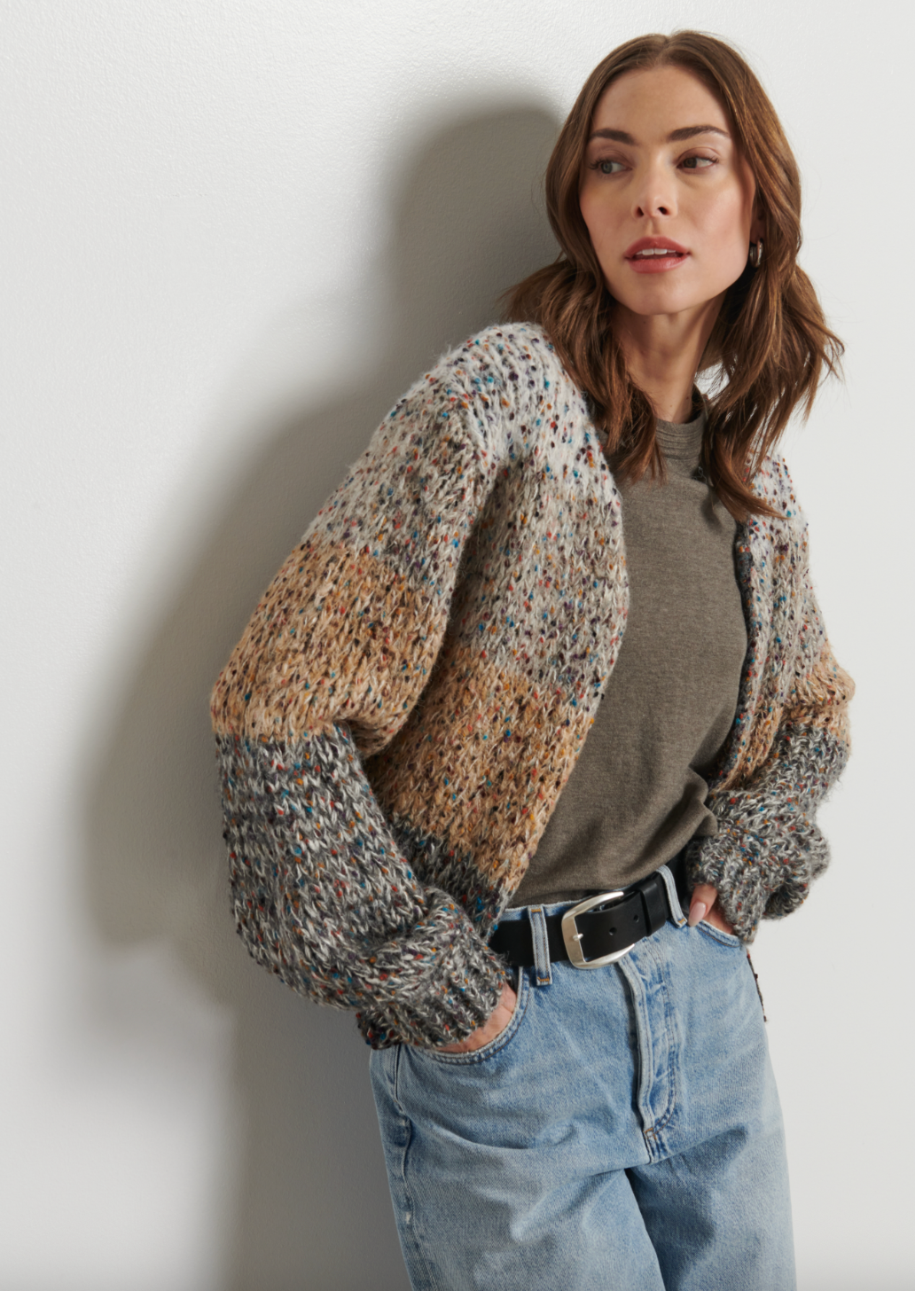 Iris Cardigan - Fall Foliage by Line | 25 South Boutiques
