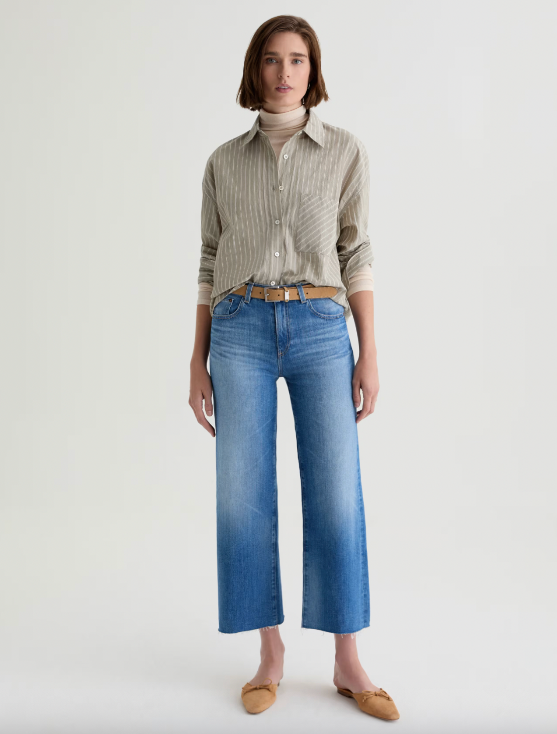 Saige Wide Leg Mid Rise Crop - 13 Years Allure by Adriano Goldschmied AG | 25 South Boutiques