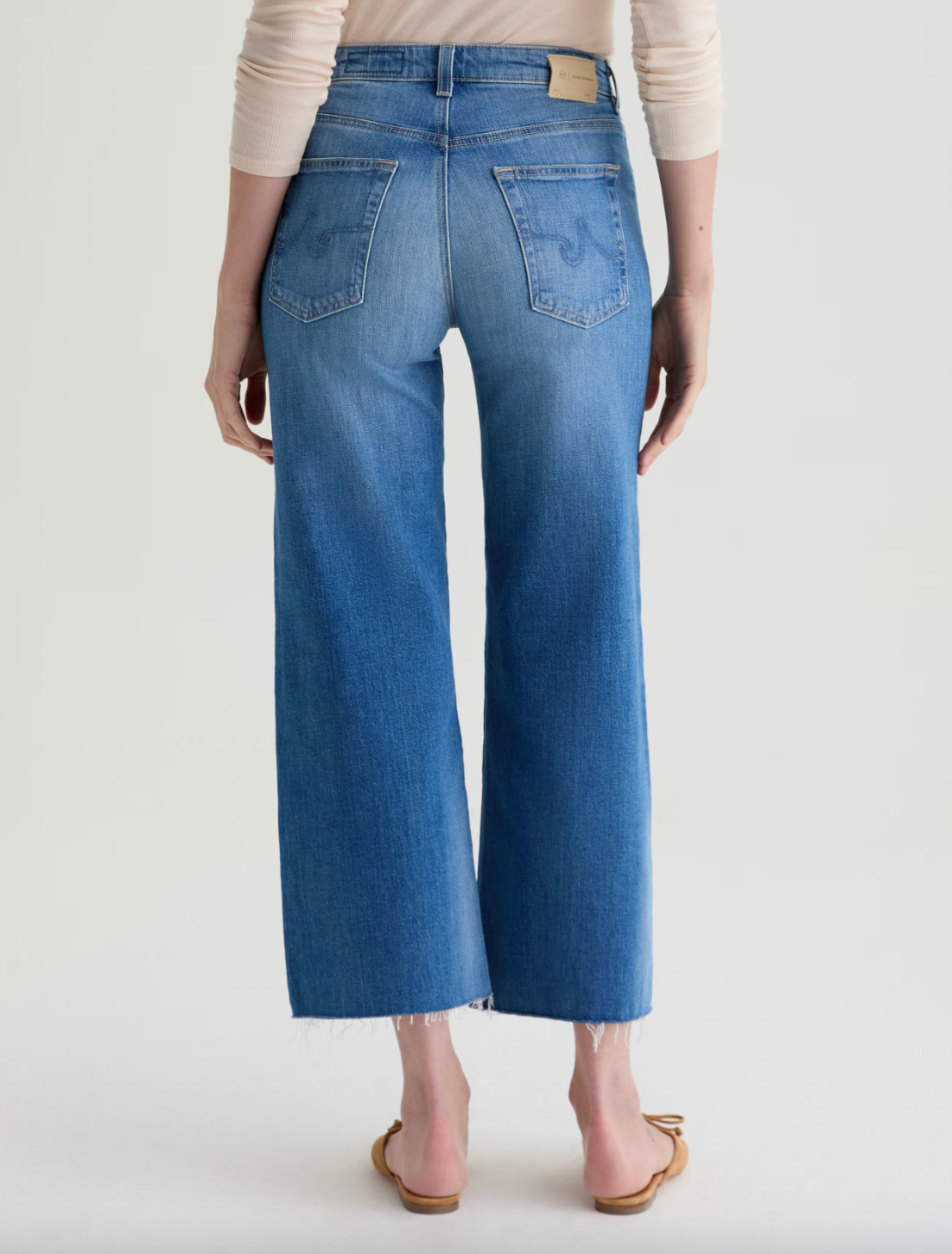 Saige Wide Leg Mid Rise Crop - 13 Years Allure by Adriano Goldschmied AG — view 4
