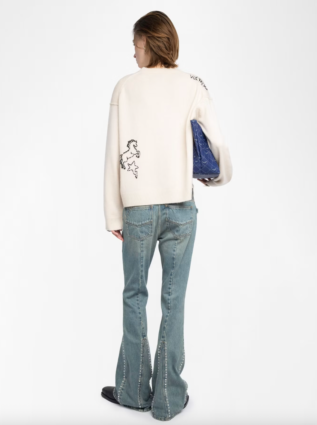 Markuz Cashmere Sweater - Ecru by Zadig & Voltaire — view 5