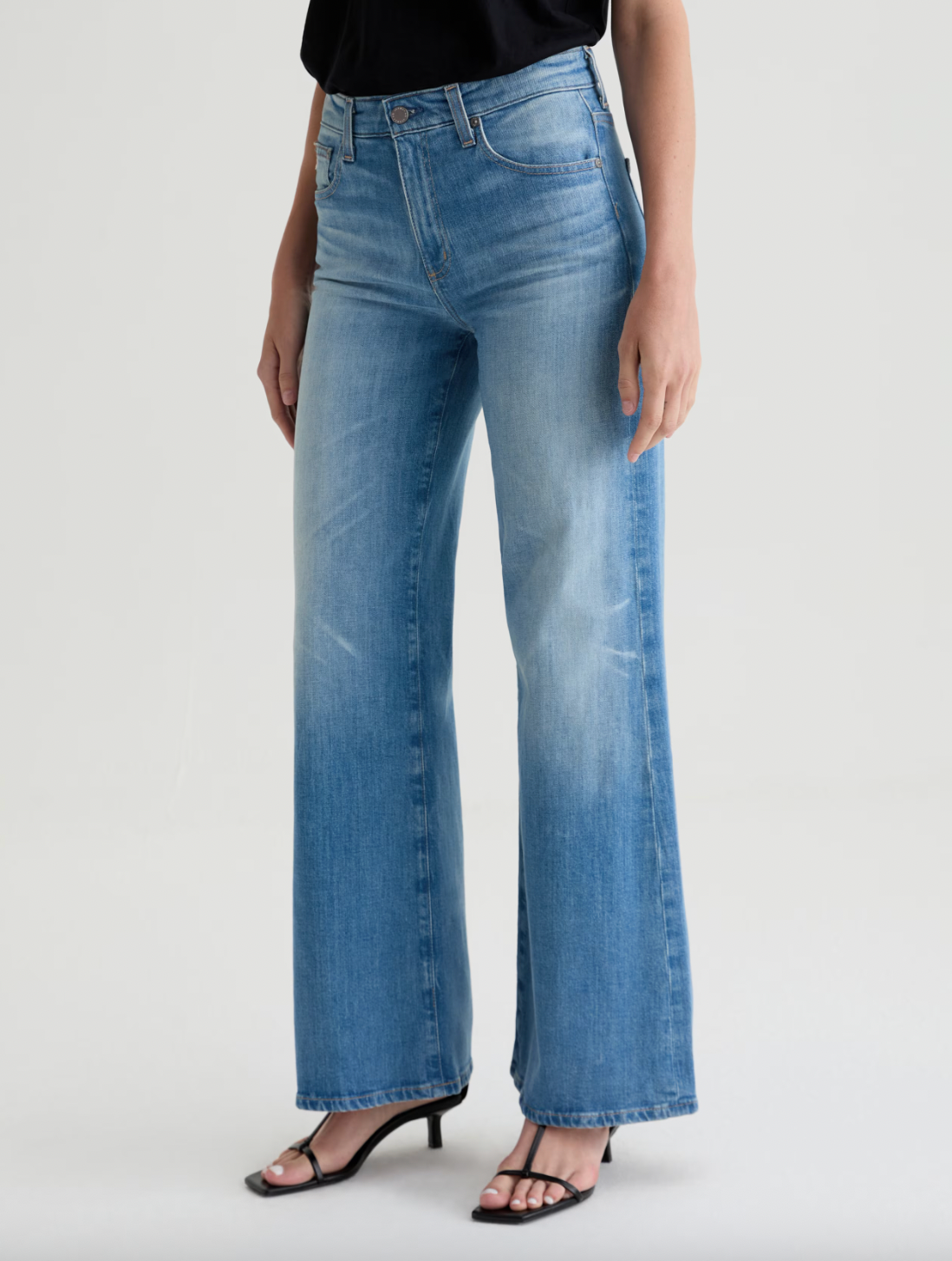 Saige Wide Leg Mid Rise - 18 Years Bisou by Adriano Goldschmied AG — view 4