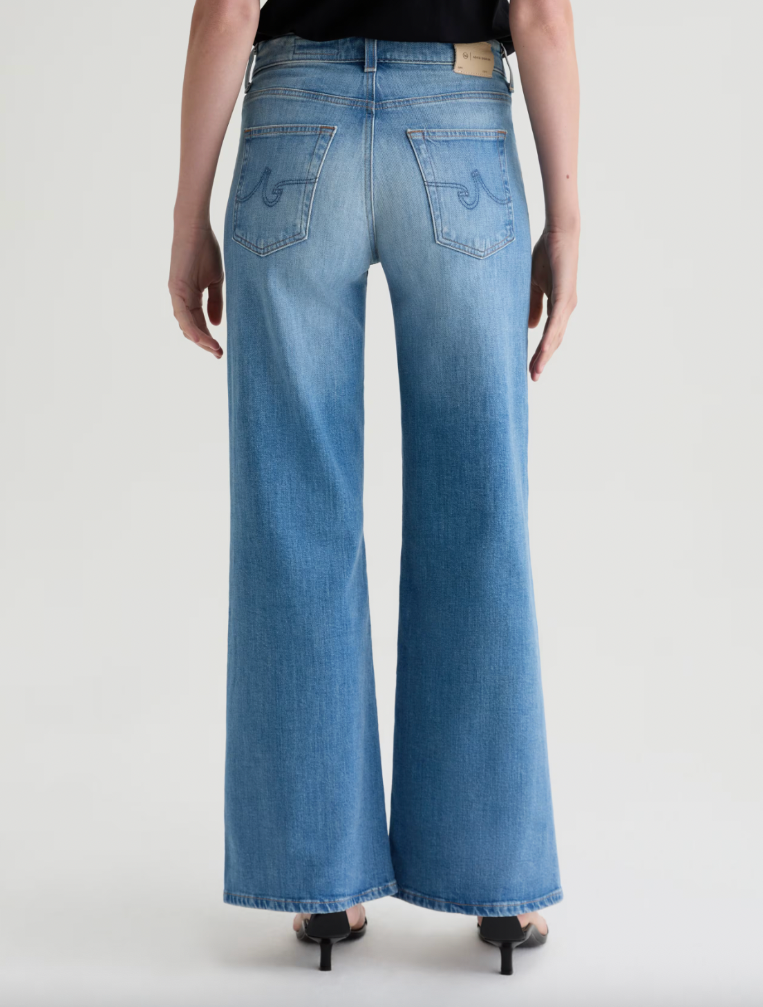 Saige Wide Leg Mid Rise - 18 Years Bisou by Adriano Goldschmied AG — view 5